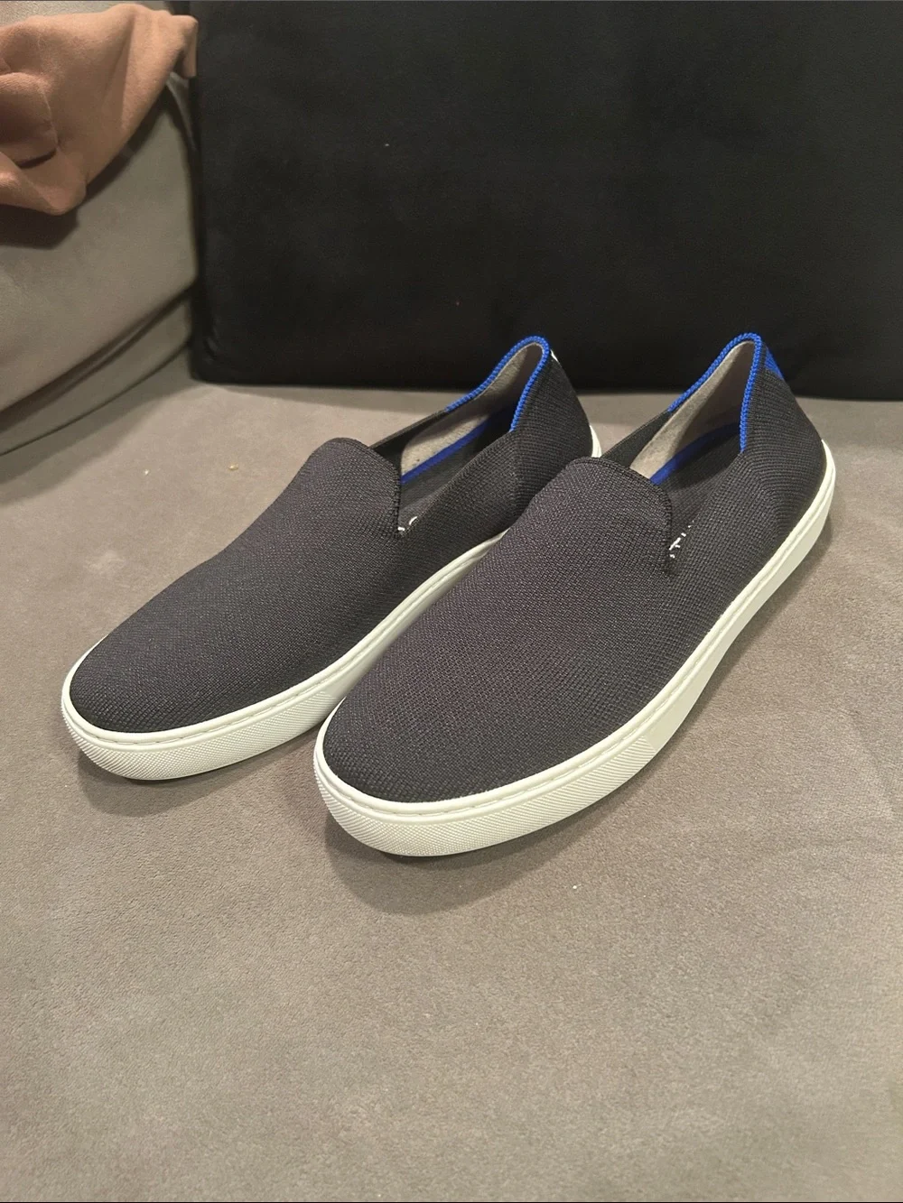 Rothy's The Original Slip On shoes in Black. Women’s Size 9